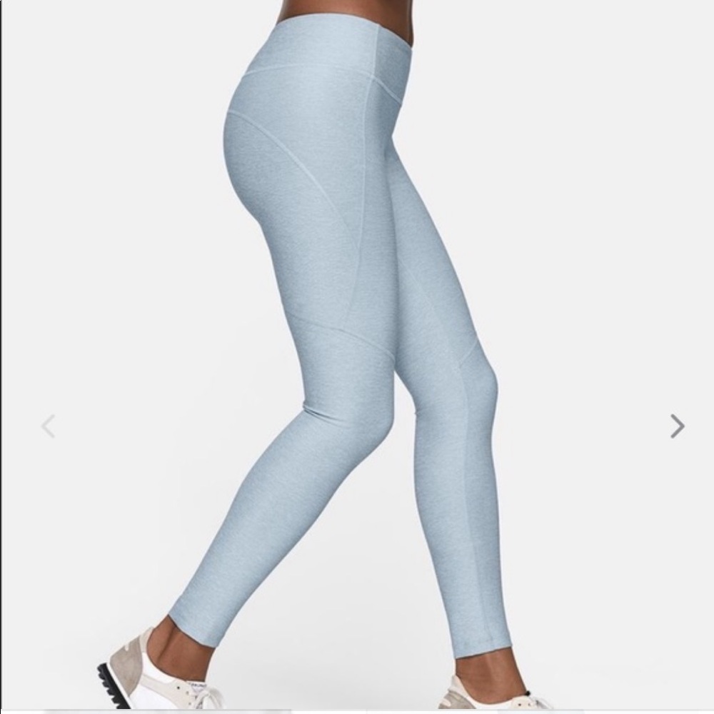 Outdoor Voices 3/4 Warmup Leggings in Blue Quartz
